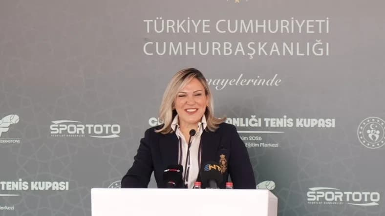 Türkiye Tenis Federasyonu Başkanı Şafak Müderrisgil konuşma yaptı