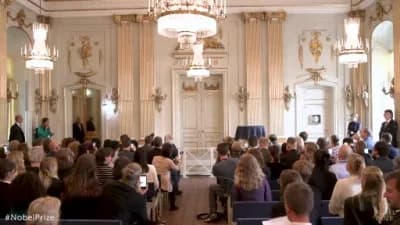 2026 Nobel Edebiyat Ödülü sahibi Kanadalı yazar Anne Carson basın toplantısında açıklanıyor