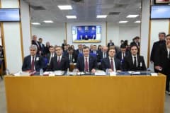 Cumhurbaşkanı Yardımcısı Cevdet Yılmaz TBMM Plan ve Bütçe Komisyonu toplantısında konuşma yapıyor