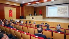 Adıyaman Valiliği konferans salonunda 2026 yılı il koordinasyon kurulu toplantısı yapılıyor