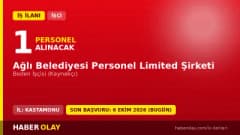 Ağlı Belediyesi Personel Limited Şirketi beden işçisi alımı için başvuru adresi ve şartları