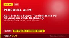 Ağrı Eleşkirt SYDV Başkanlığı personel alımı için başvuru süreci ve şartlar