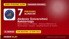 Akdeniz Üniversitesi öğretim elemanı alımı için başvuru detayları ve şartlar