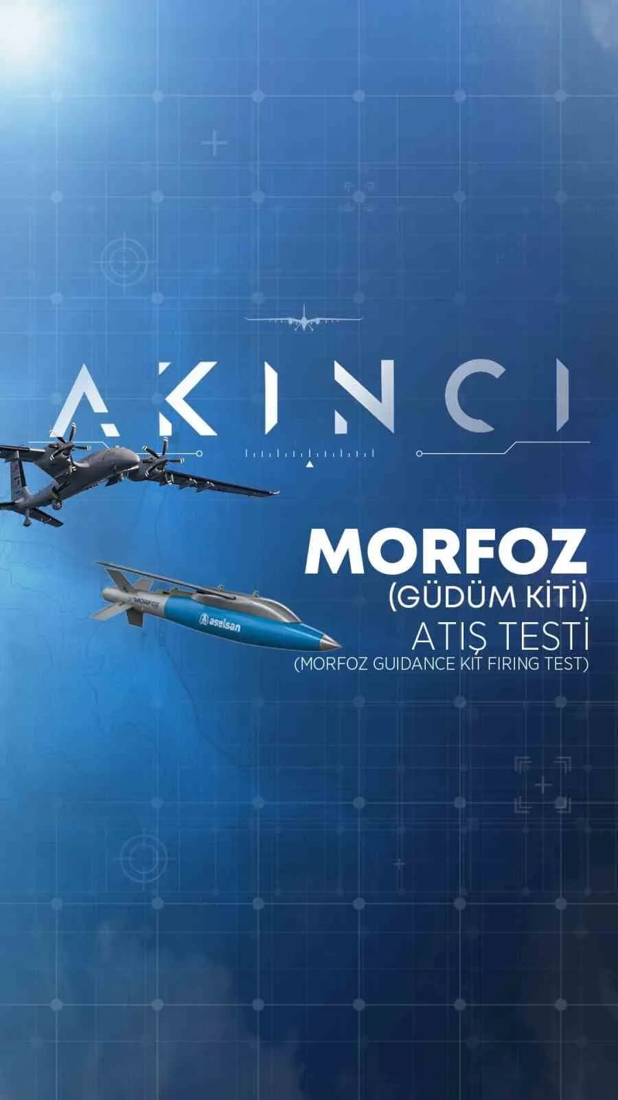 Baykar tarafından milli ve özgün olarak geliştirilen Türkiye’nin taarruzi İnsansız Hava Aracı savaş uçağı AKINCI, Test p