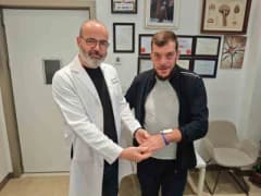 Samsun’da cerrahi müdahale sonrası sağlığına kavuşan akromegali hastası Gürcü hasta