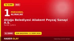 Aliağa Belediyesi Aliakent Peyzaj Sanayi A.Ş. tanker şoförü işçi alımı ilanı