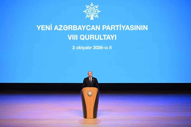Azerbaycan Cumhurbaşkanı İlham Aliyev, Yeni Azerbaycan Partisi'nin (YAP) 8. Kurultayı'nda yaptığı konuşmada, "Dış politi