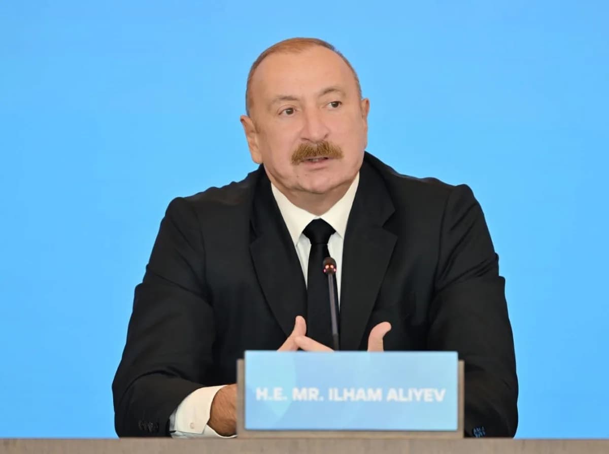 Azerbaycan'da iç kaynaklı herhangi Bir risk bulunmadığını belirten Azerbaycan Cumhurbaşkanı İlham Al