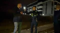 Bursa İnegöl'de alkollü sürücünün polis tarafından yakalanması ve kavga anları