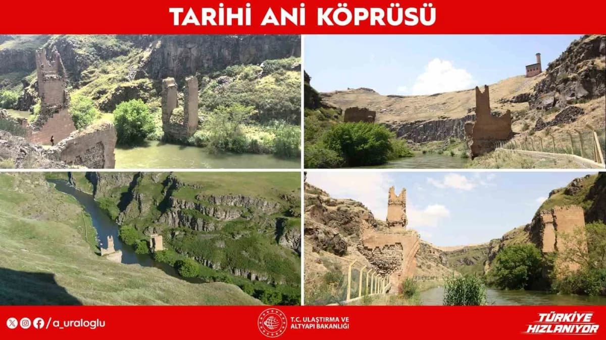 Ulaştırma ve Altyapı Bakanı Abdulkadir Uraloğlu, Türkiye ile Ermenistan sınırını oluşturan Arpaçay N