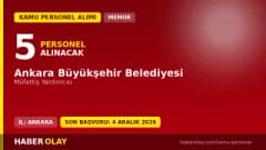 Ankara Büyükşehir Belediyesi Müfettiş Yardımcısı personel alımı ilanı ve başvuru detayları