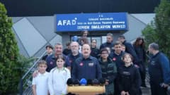 Ankara AFAD Deprem Simülasyon Merkezi'nde öğrencilere deprem simülasyonu eğitimi veriliyor