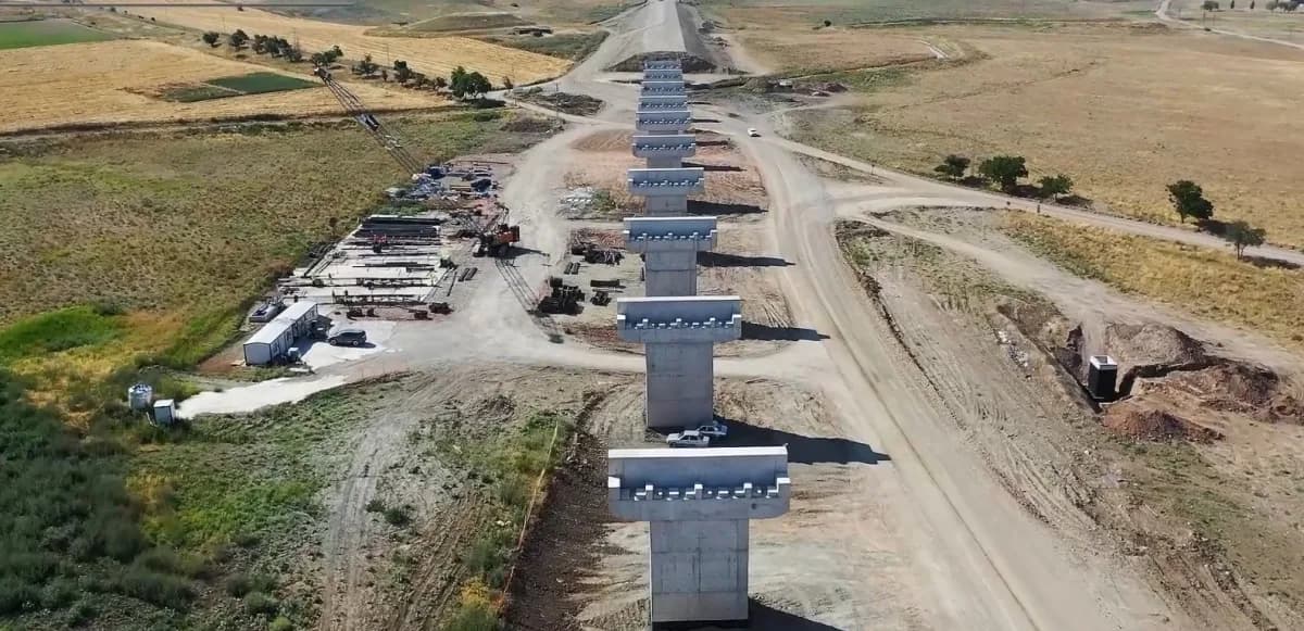 Yerköy-Kayseri Yüksek Hızlı Tren Projesi'nde fiziki ilerleme yüzde 50'yi aştı