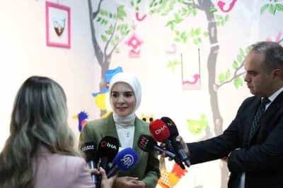 Ankara Saray Engelsiz Yaşam Merkezi'nde açılan Nefes Merkezi'nin açılış töreninden bir kare
