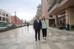 Deprem sonrası yeniden inşa edilen Antakya Atatürk Caddesi’nde yeni konutlar ve iş yerleri