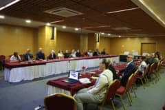 Antalya Büyükşehir Belediyesi’nde Nürnberg heyetinin güneş enerjisi sistemi tanıtımı sırasında çekilmiş fotoğrafı