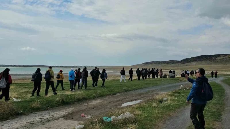 Vangölü Aktivistleri Derneği ve Tatvan Running Club tarafından Bitlis'in Adilcevaz ilçesinde bulunan