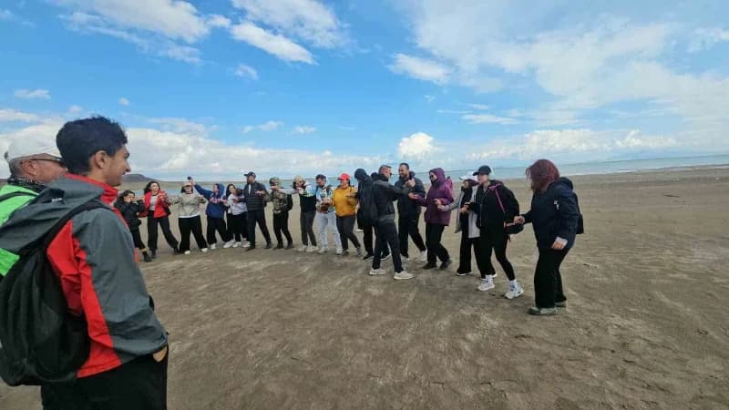 Vangölü Aktivistleri Derneği ve Tatvan Running Club tarafından Bitlis'in Adilcevaz ilçesinde bulunan