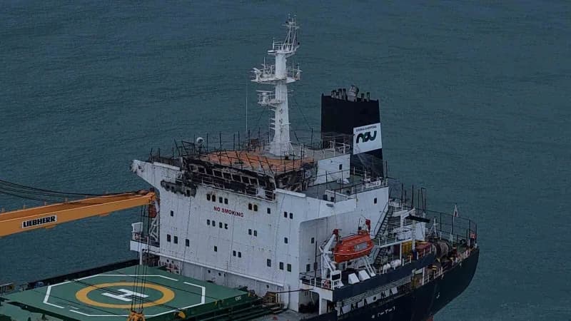 Rusya-ukrayna savaşı nedeniyle Karadeniz’de drone saldırısına uğrayan Panama bayraklı ARINA a isimli kuru yük gemisi Tra