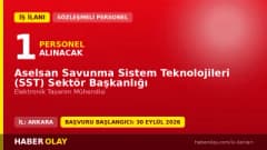 Aselsan Elektronik Tasarım Mühendisi iş ilanı Ankara Gölbaşı 2026