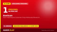 Aselsan Hava Haberleşme Sistemleri Proje Mühendisi/Yöneticisi pozisyonu için personel alımı ilanı