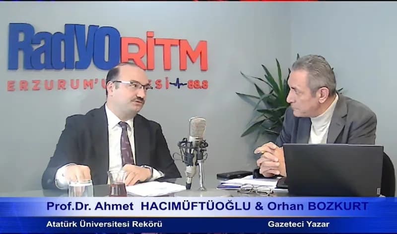 Atatürk Üniversitesi Rektörü Prof. Dr. Ahmet Hacımüftüoğlu, Sesli Gazete’de İlaç hammaddesi üretiminden 400 Yataklı Kans