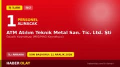 ATM Atılım Teknik Metal San. Tic. Ltd. Şti Gazaltı Kaynakçısı iş ilanı detayları ve başvuru bilgileri