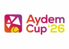 Denizli Pamukkale Tenis Kulübü’nde düzenlenen Aydem Cup T500 Masters Tenis Turnuvası kortlarından bir görüntü