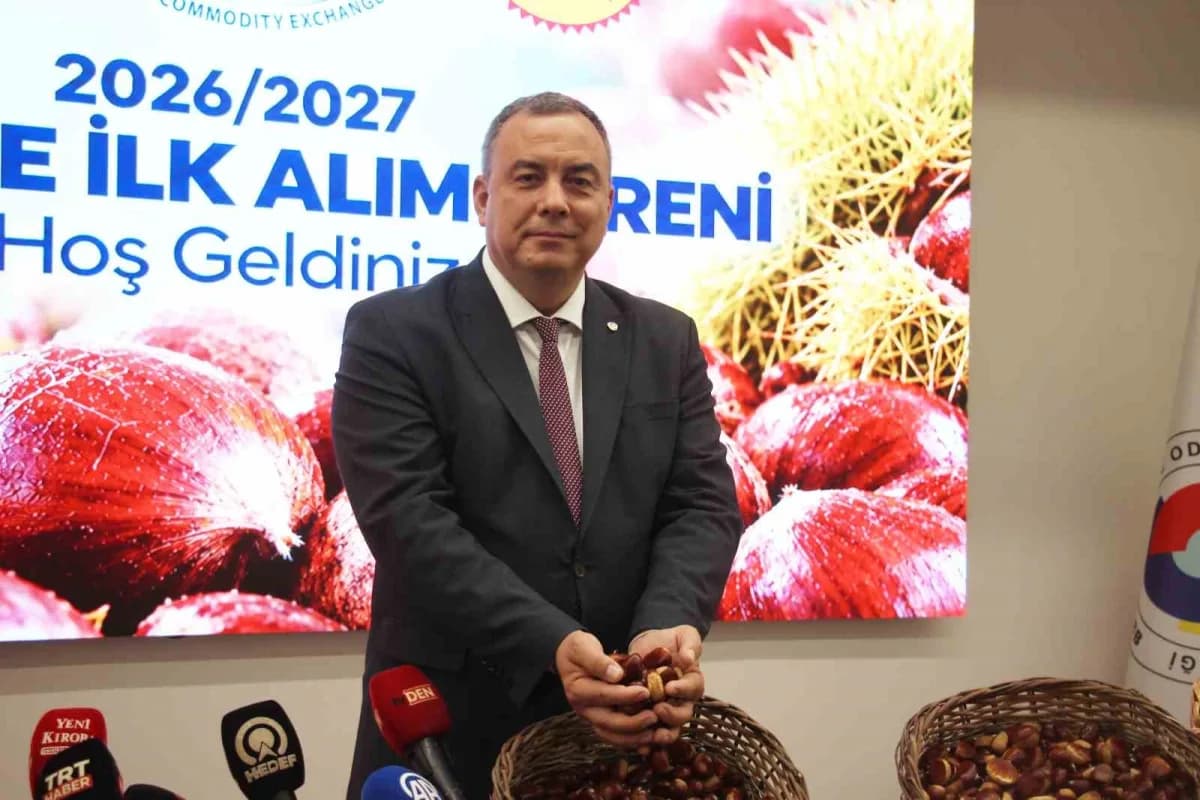 Türkiye'nin kestane üretiminde ilk sırada yer alan Aydın'da, 2026 sezonunun ilk kestaneleri düzenlen