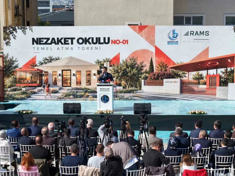 İstanbul'un Bağcılar ilçesinde, çocuklara yönelik eğitimlerin verileceği Nezaket Okulu projesinin te