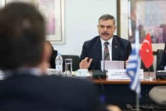 İçişleri Bakanı Mustafa Çiftçi Yunanistan’da resmi görüşme yaparken