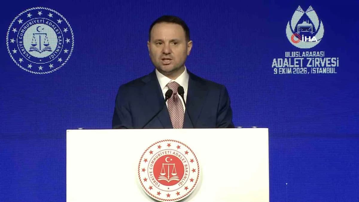 Adalet Bakanı Akın Gürlek, konuşma yaptı.