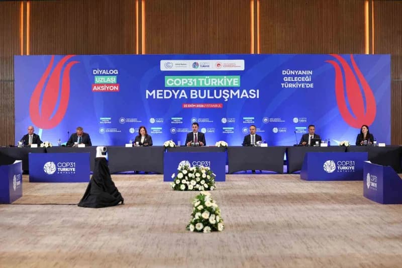 COP31 Başkanı ve Çevre, Şehircilik ve İklim Değişikliği Bakanı Murat Kurum, yazılı ve görsel medya k