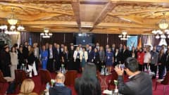 Balıkesir Üniversitesi Rektörü Prof. Dr. Yücel Oğurlu çevrim içi sempozyumda konuşma yaparken