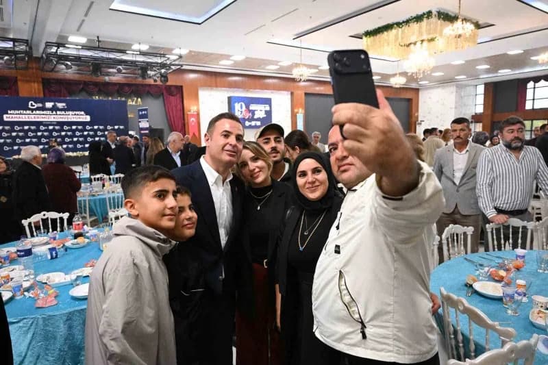 Başkan Akın, Muhtarlar ve aileleriyle bir araya geldi