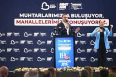 Başkan Akın muhtarlar ve aileleriyle bir araya geldi