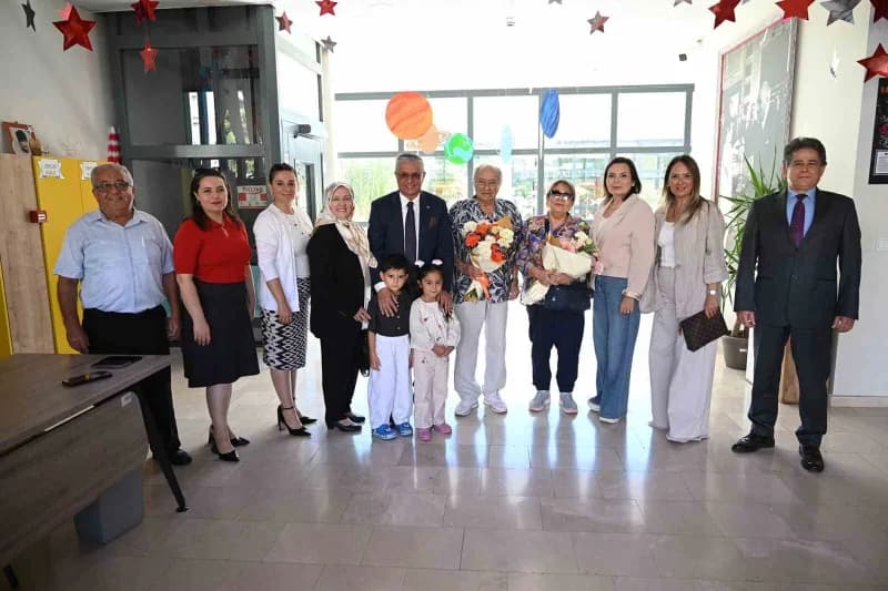 Başkan Topaloğlu hayırsever Akman çiftini ağırladı