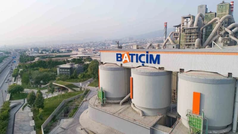 Batıçim Batı Anadolu ve Batıçim Çimento fabrikalarının dış görünümü ve üretim tesisleri
