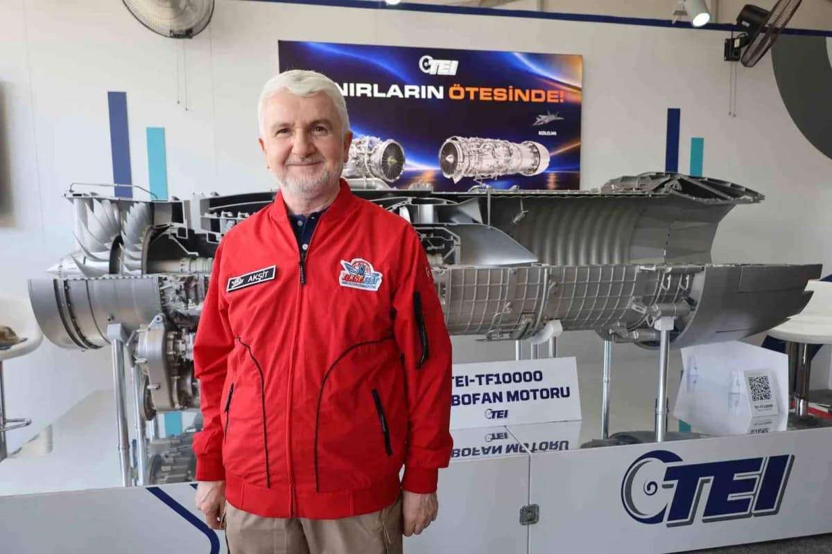 TEI Genel Müdürü Mahmut Faruk Akşit, Bayraktar KIZILELMA ve GÖKBEY motor projeleri hakkında açıklama yapıyor