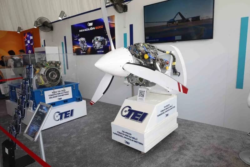 TEI-tf10000 (Türkiye'nin en güçlü milli turbofan motoru), TEI-tf6000 (Türkiye'nin ilk uçak motoru), TEI-ts1400 (Türkiye'
