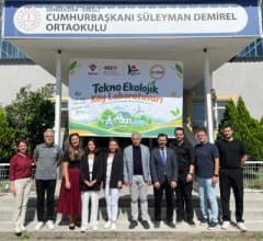 Zonguldak BEUN akademisyenleri ve öğrencileri Cumhurbaşkanı Süleyman Demirel Ortaokulu’nda Tekno Ekolojik Köy Laboratuva