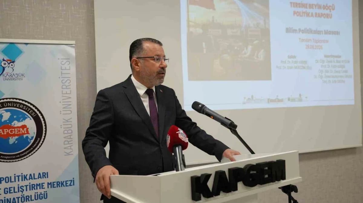 Karabük Üniversitesi Rektörü Prof. Dr. Fatih Kırışık, "Beyin Göçü yerine Beyin gücünü oluşturmak istiyoruz" dedi.