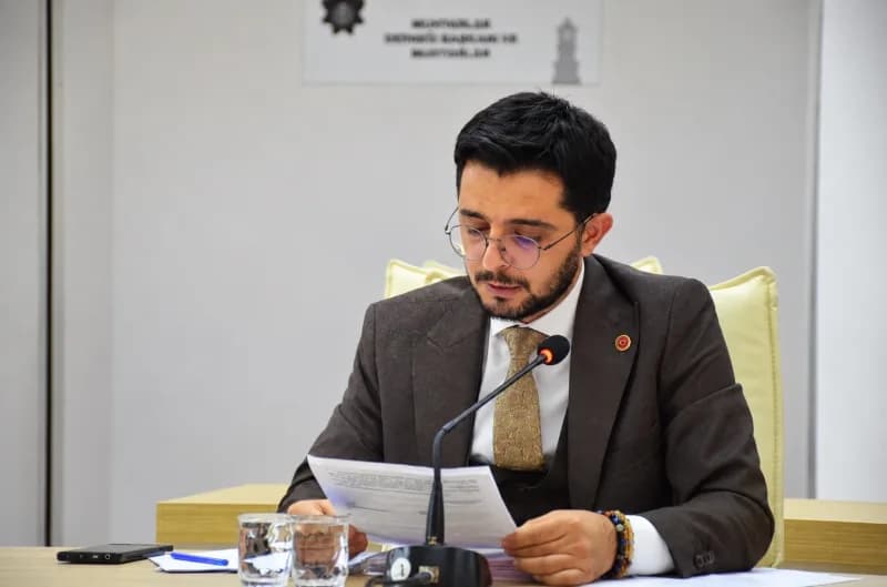 Bilecik Belediyesi Meclisi toplantısından bir kare, Melek Mızrak Subaşı ve AK Parti üyeleri