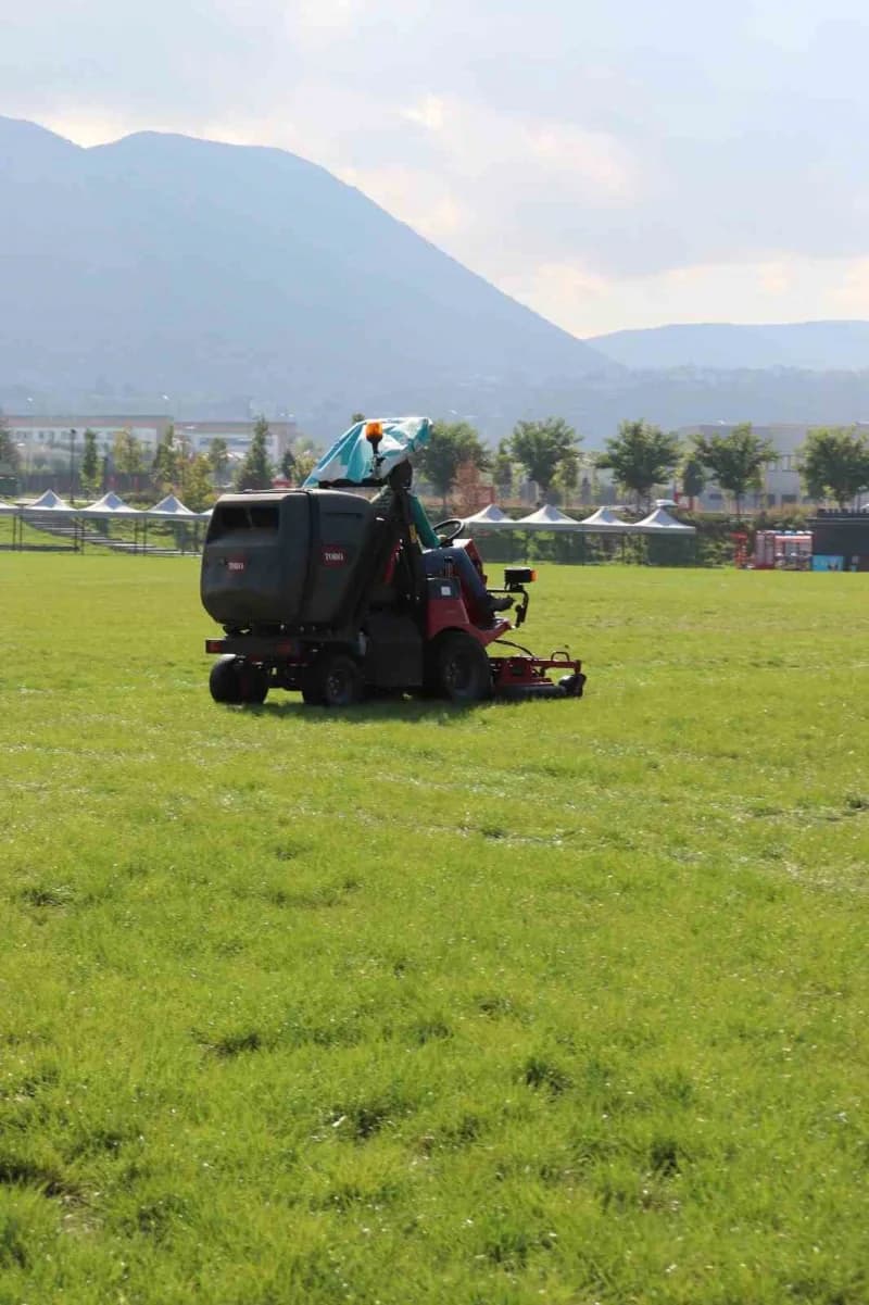 Kayseri’de 8’inci BİLİMFEST için hazırlıklar devam eden festival alanı ve etkinlik çadırları