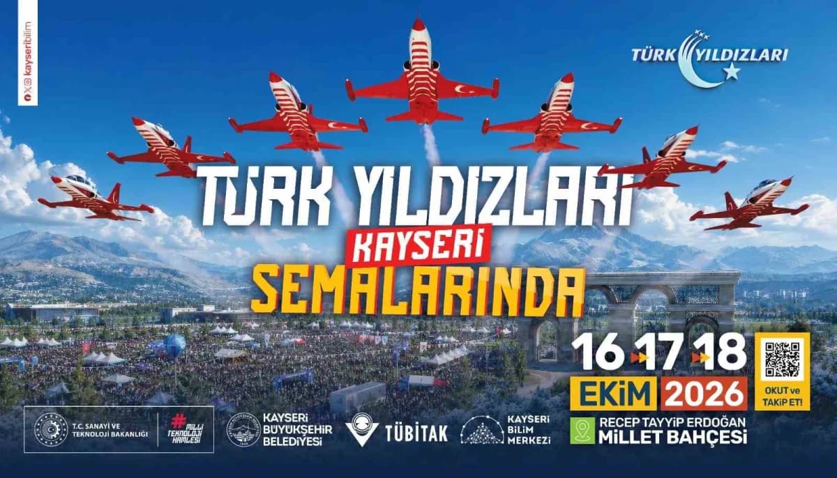 Kayseri Büyükşehir Belediyesi’nin TÜBİTAK iş birliğiyle düzenleyeceği 8’inci BİLİMFEST Kayseri; HÜRJET’ten Türk Yıldızla
