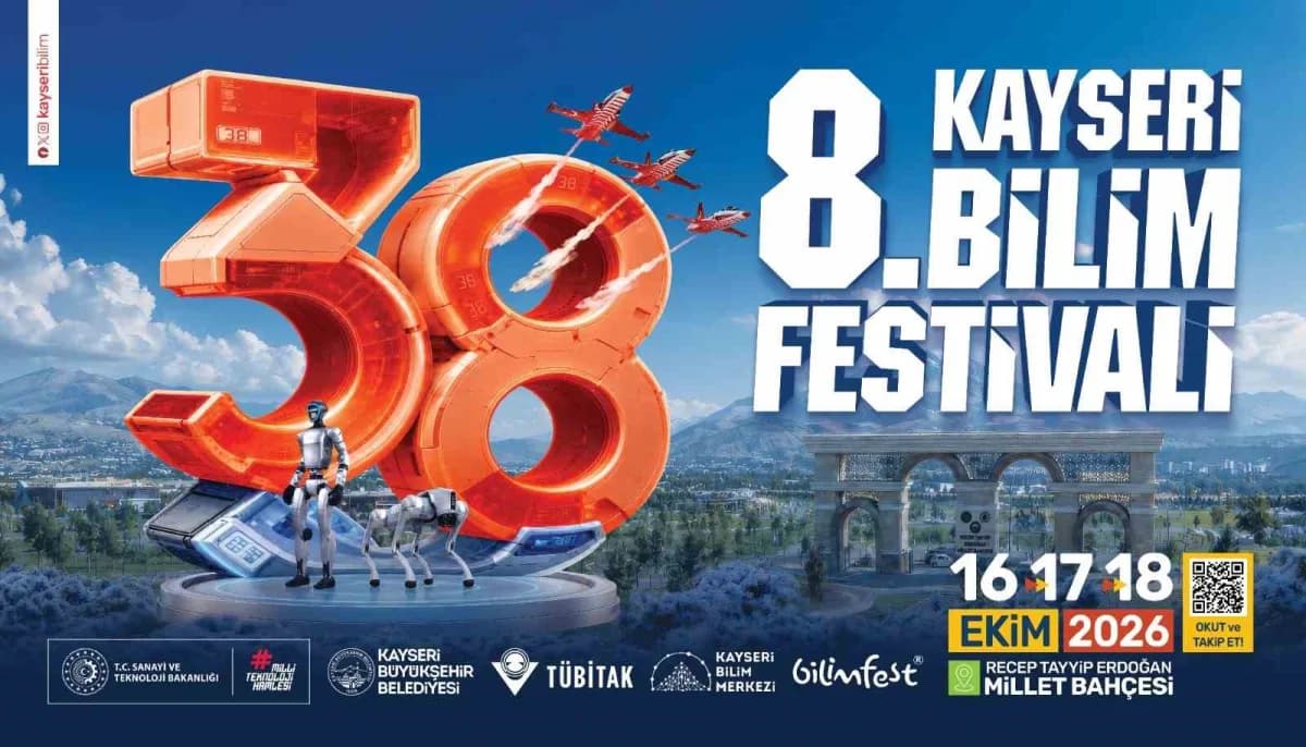 BİLİMFEST Kayseri’de havacılık ve gökyüzü gösterileri için hazırlanan etkinlik alanı