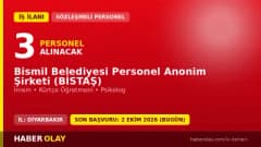 Bismil Belediyesi Personel A.Ş. (BİSTAŞ) 3 daimi personel alımı ilanı başvuru detayları