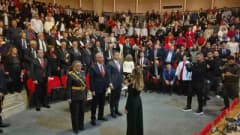 Muğla Bodrum’da Cumhuriyet Bayramı kutlama töreninden bir kare