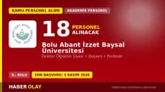 Bolu Abant İzzet Baysal Üniversitesi öğretim üyesi alımı ilanı 2026 başvuru detayları