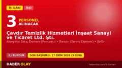 Burdur Çavdır Temizlik Hizmetleri Ltd. Şti. işçi alımı ilanı için başvuru detayları